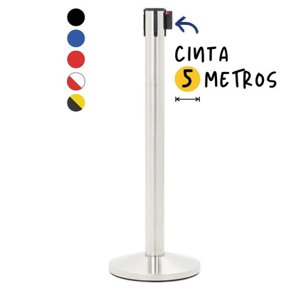 poste separador con cinta