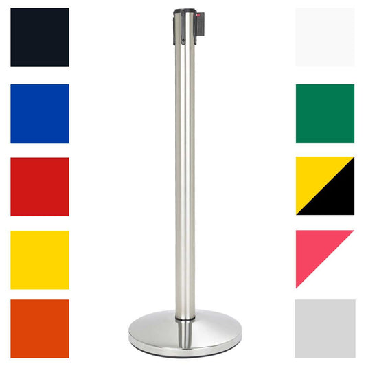 poste separador con cinta