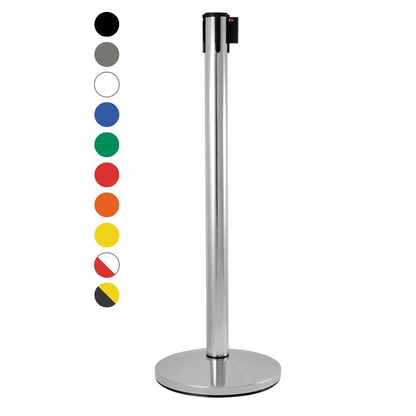 poste separador con cinta