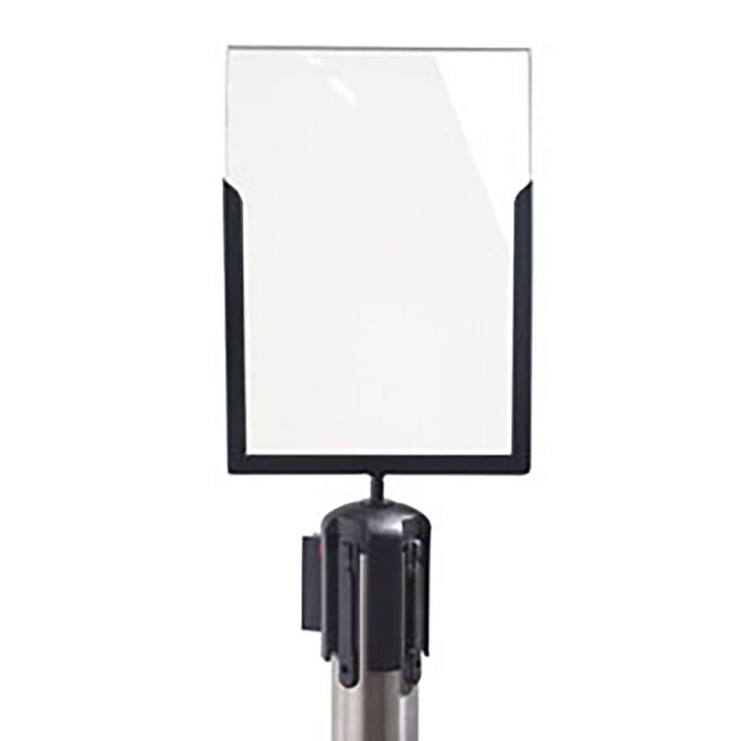 marco de metal negro para postes