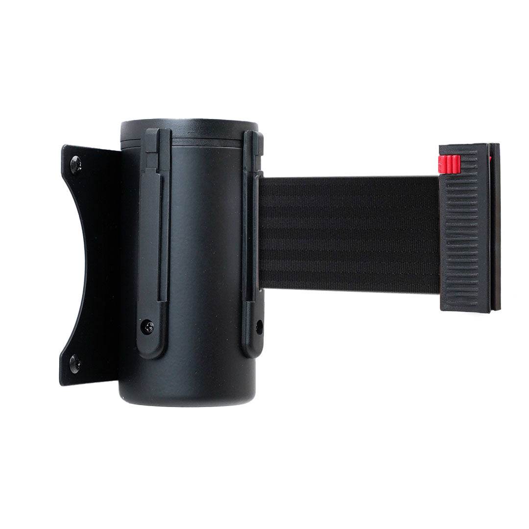 cinta retráctil negra para pared 