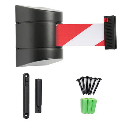 Cinta retráctil para Pared de 5 metros. ABS negro