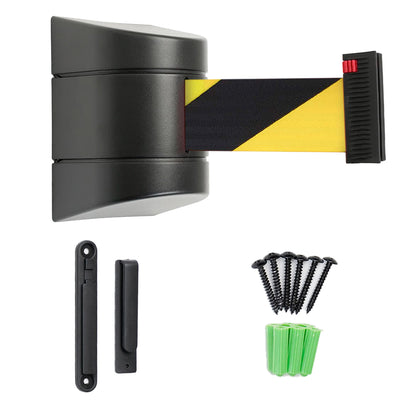 Cinta retráctil para Pared de 5 metros. ABS negro