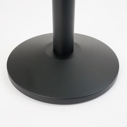 Poste separador Negro con cinta retráctil de 3 metros