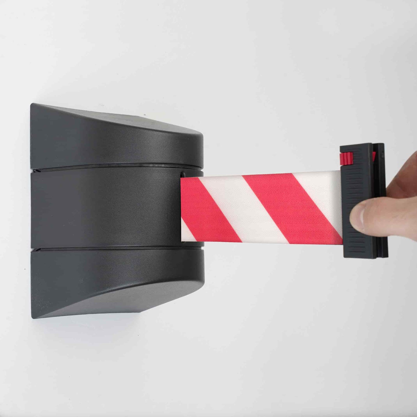 Cinta retráctil para Pared de 10 metros. ABS negro