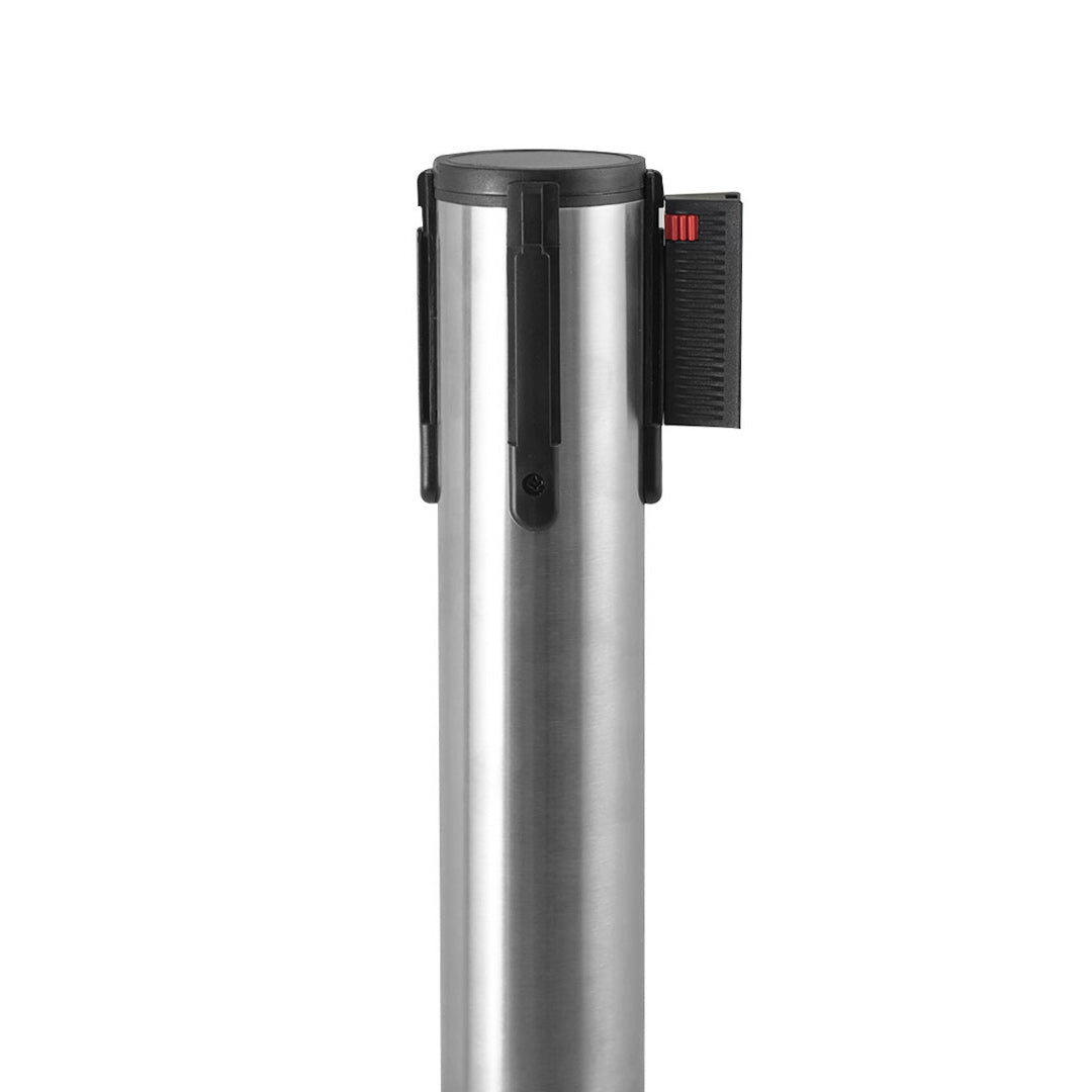 poste separador con cinta retráctil