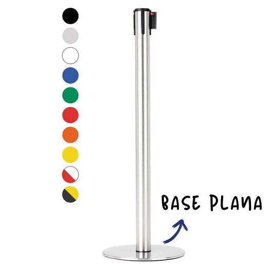 poste separador base plana