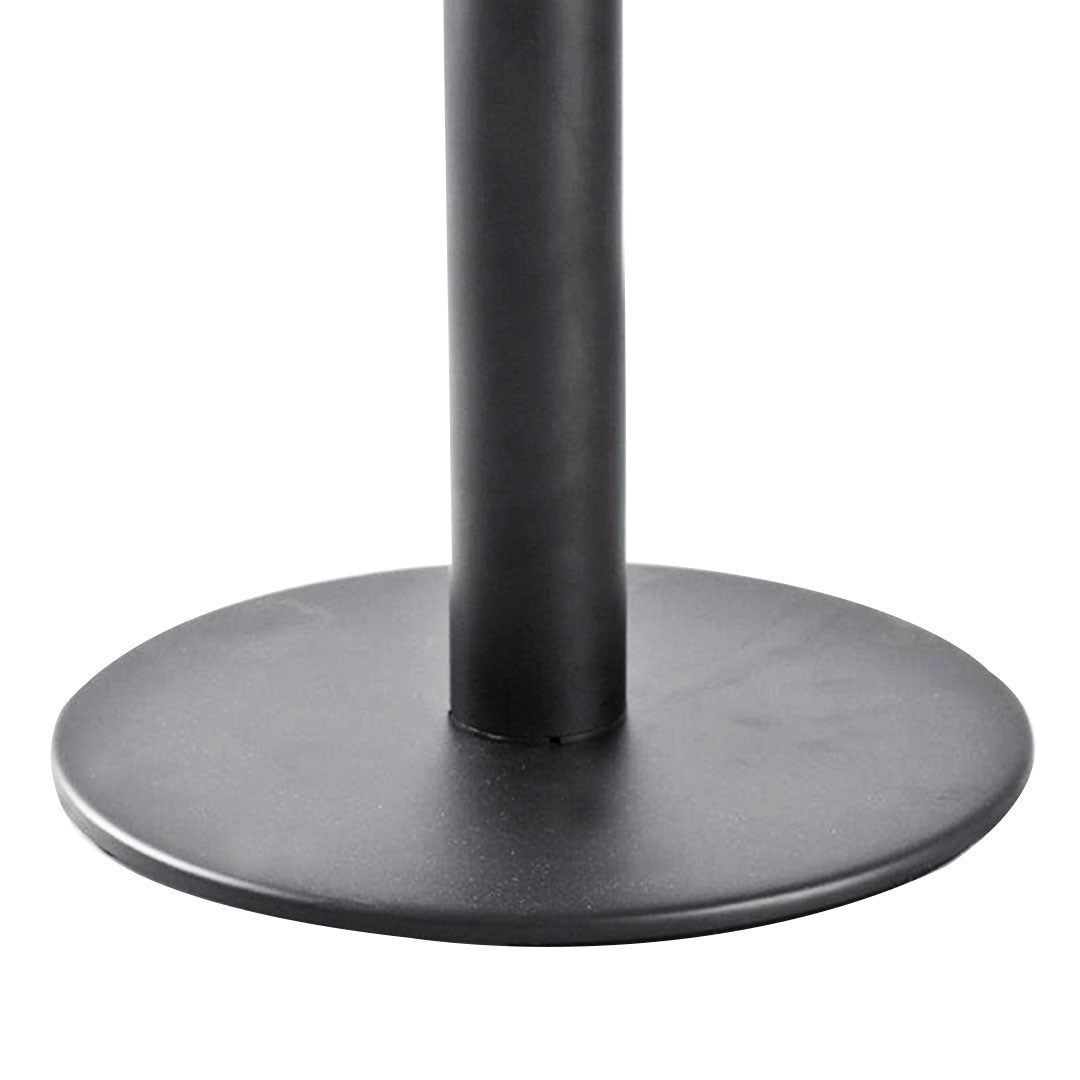 base plana poste separador negro con cinta 