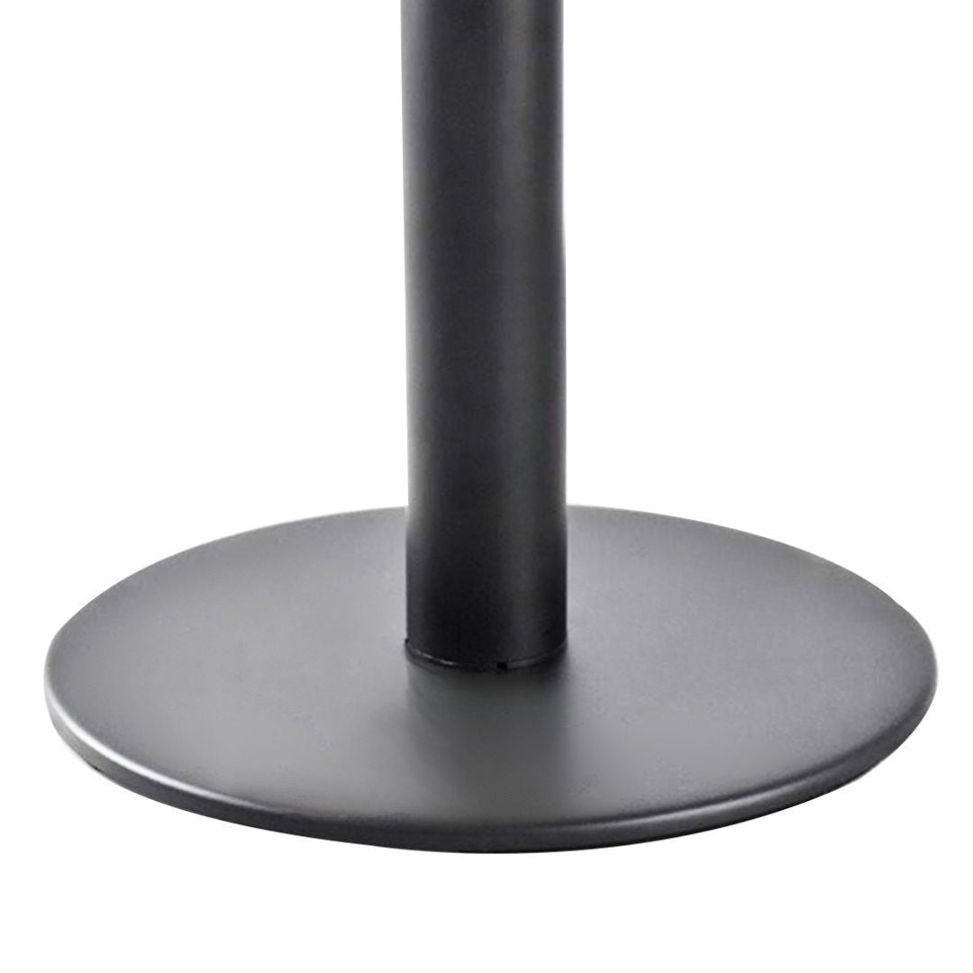 poste separador negro base plana