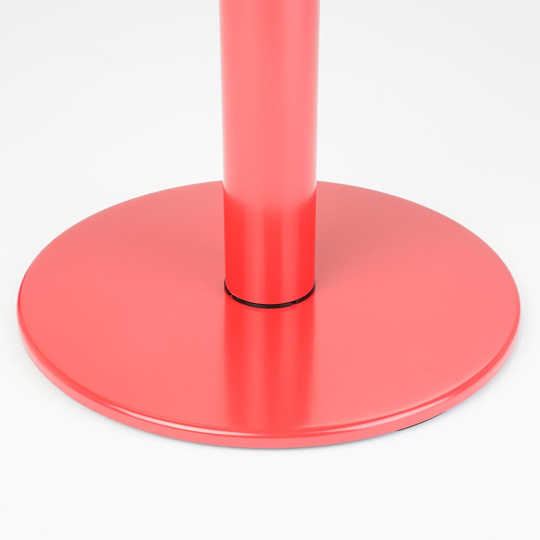 base plana poste separador rojo