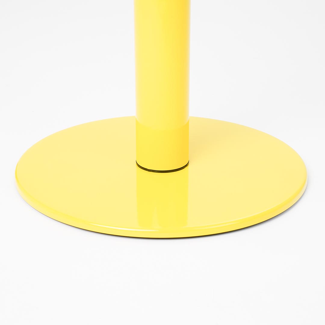 base plana poste separador amarillo