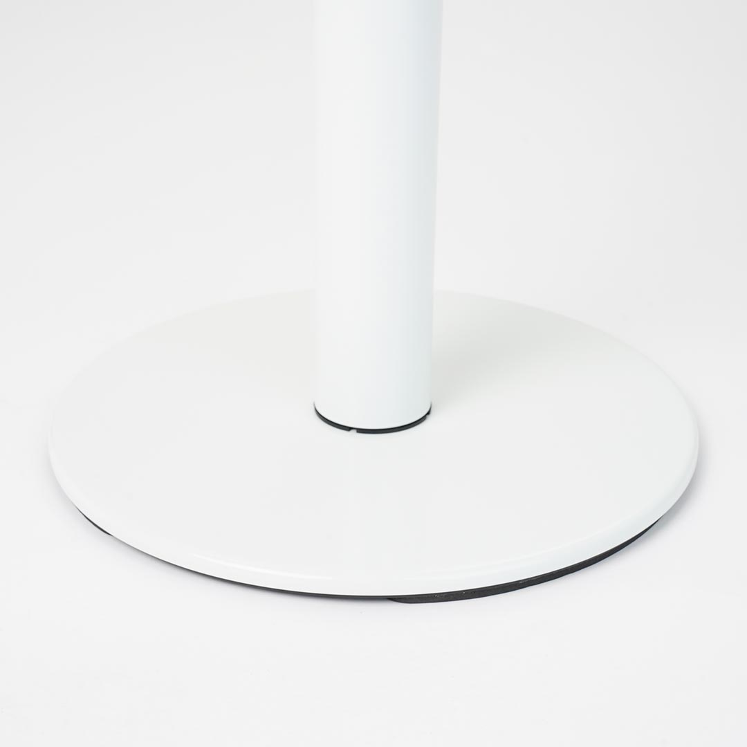 base plana poste separador blanco