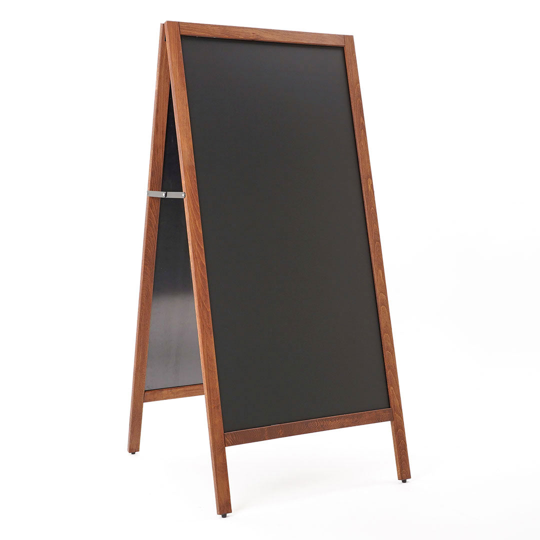 pizarra caballete negra doble cara