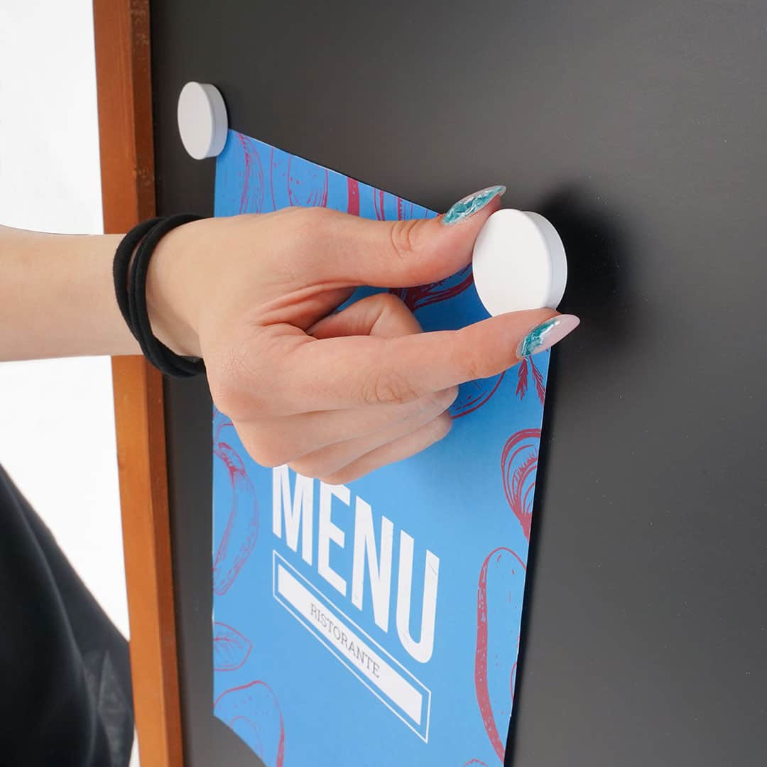 pizarra caballete negra magnética