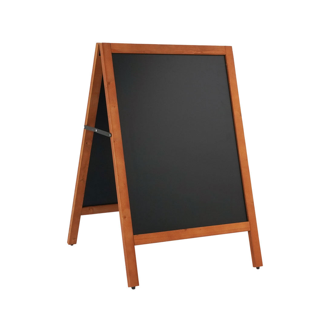 pizarra caballete negra doble cara