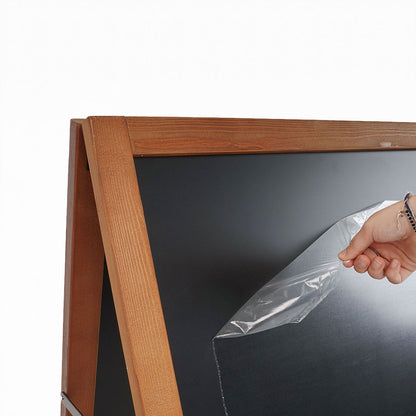 pizarra caballete negra doble cara