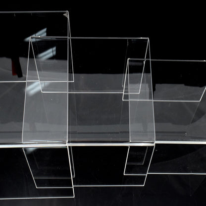 conjunto de 3 expositores de metacrilato para tiendas