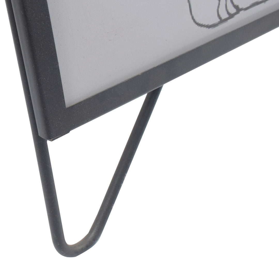 patas metálicas caballete publicitario