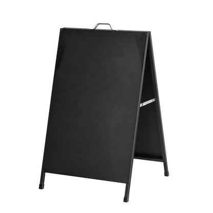 caballete publicitario de doble cara negro