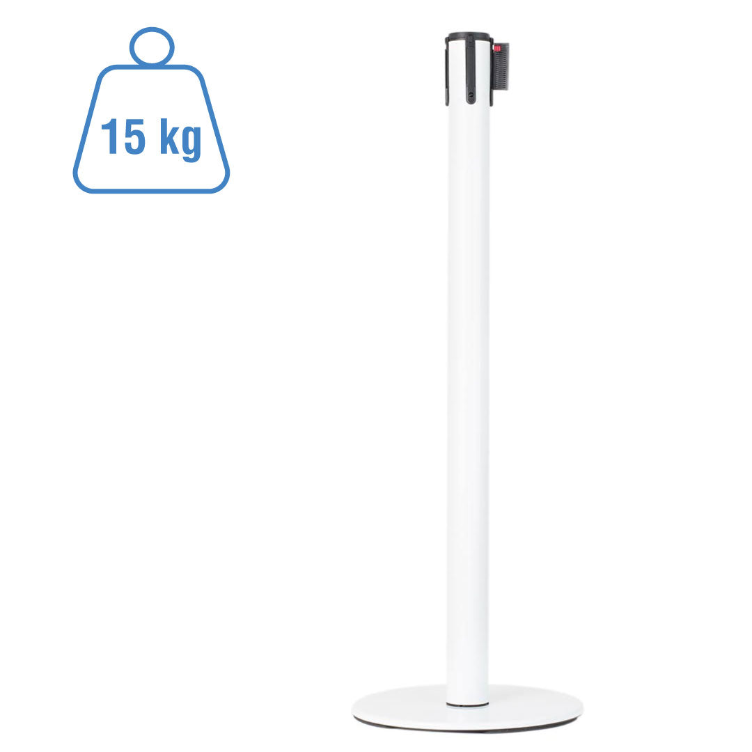 poste separador blanco de 15 kg