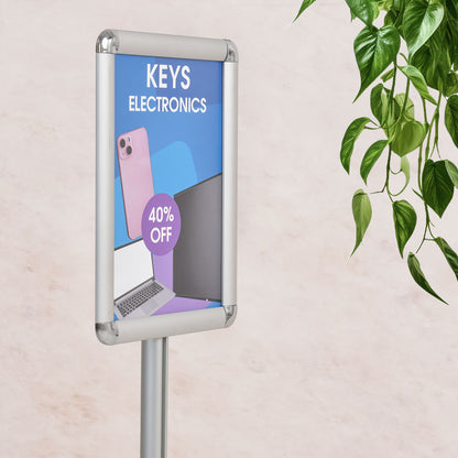 soporte para carteles de pie