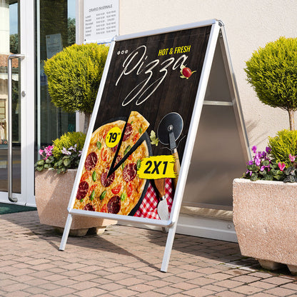 caballete publicitario de doble cara