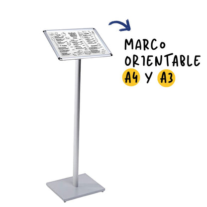 Atril de pie marco A4 y A3