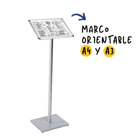 Atril de pie marco A4 y A3