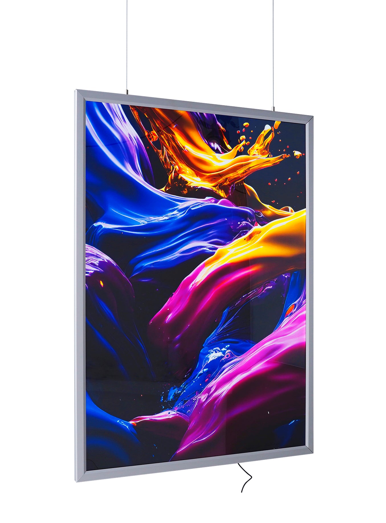 marco con led para suspender al techo