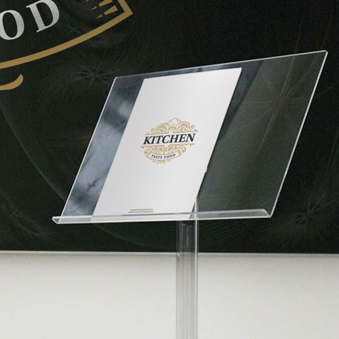 atril de metacrilato portagrafica de pie