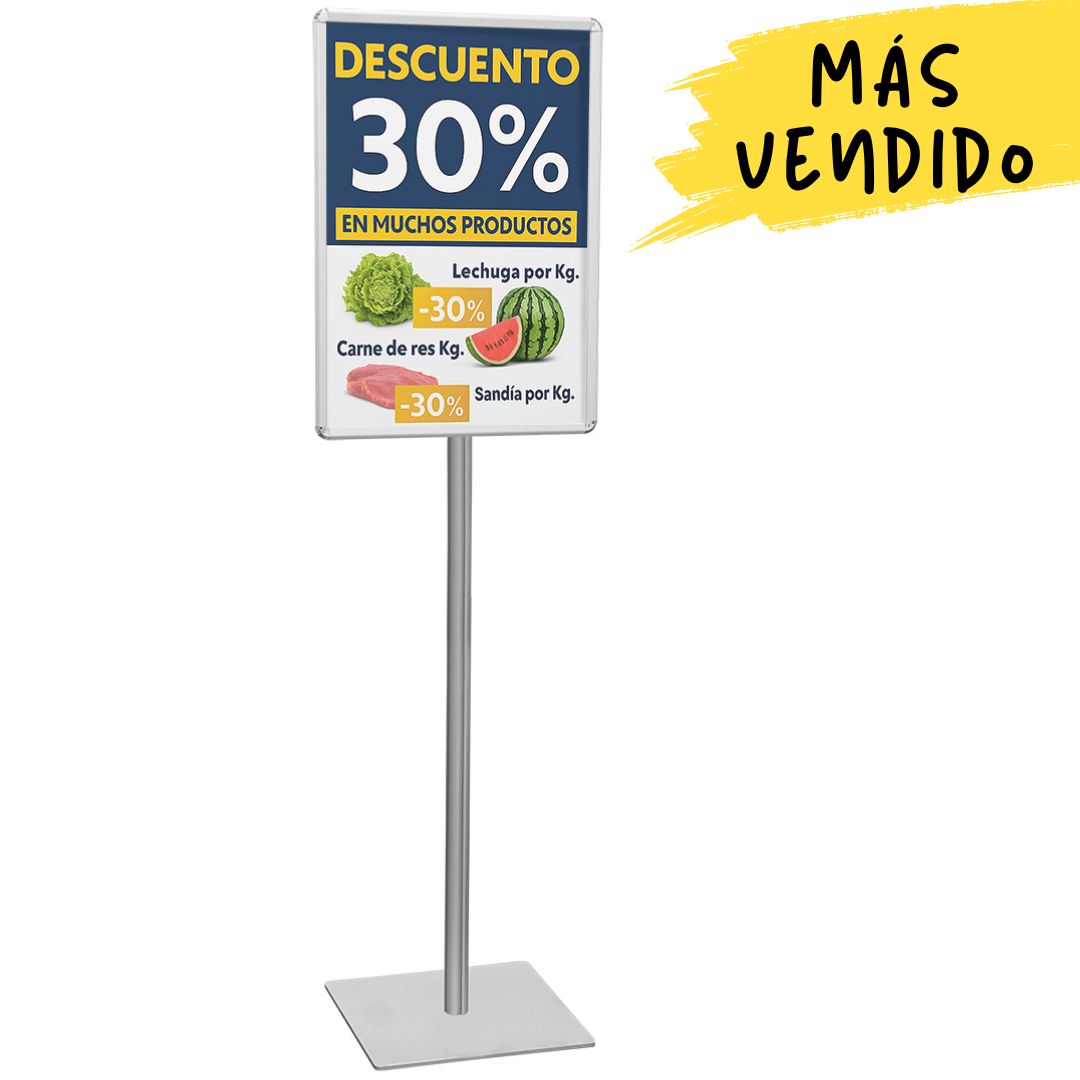 soporte de pie economico con marco 50x70 cm