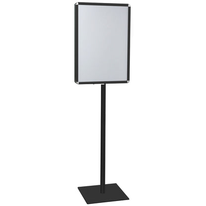 Soporte de pie con doble marco para carteles formato 50x70 y 70x100 cm - base cuadrada