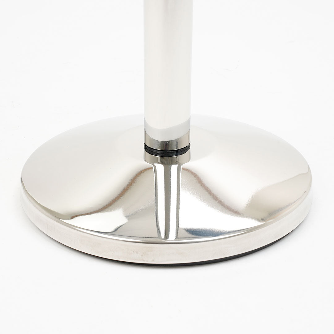 poste cromado para cordón